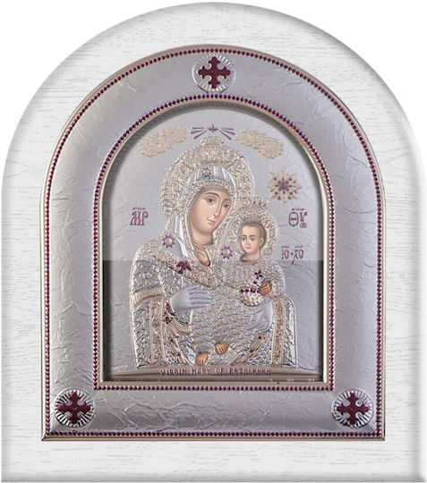 Slevori Икона Богородица с Младенеца Метал 38.9x44.9см