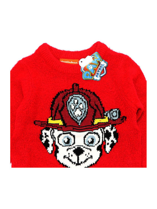 Kinderpullover Langarm Rot Paw Patrol