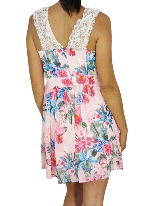 Sommer Mini Damenkleid Rosa