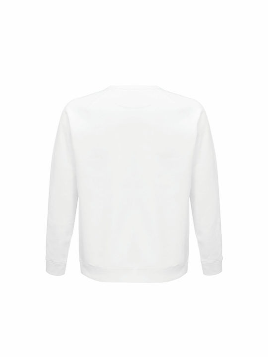 Unisex Sweatshert, Organic "Rebel", White