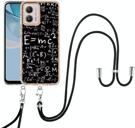 Electroplating Back Cover Silicone with Strap (Moto G53)