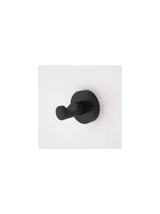 Single Wall-Mounted Bathroom Hook ​4.3x2.5cm Black