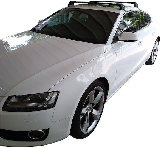 Yakima Μπάρες Οροφής Αλουμινίου για Audi A5 (Σετ με πόδια) Μαύρες