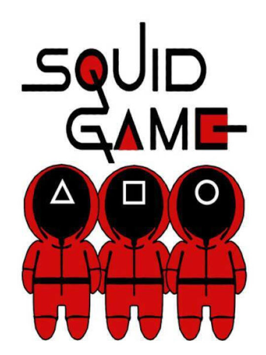 Takeposition Squid T-shirt με Στάμπα Squid Game Γκρι