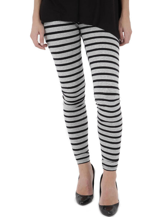 Frauen Lang Leggings Hochgeschnitten Gray