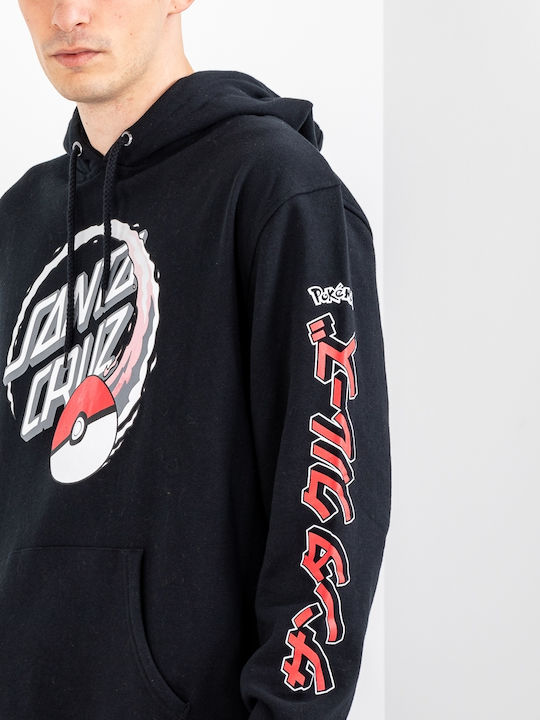 Sweatshirt with Hood Black.