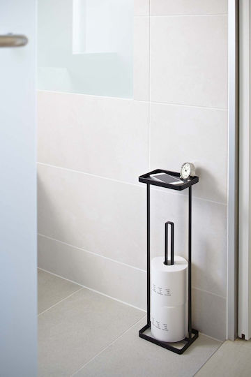 Yamazaki Floor Paper Holder Metallic Black