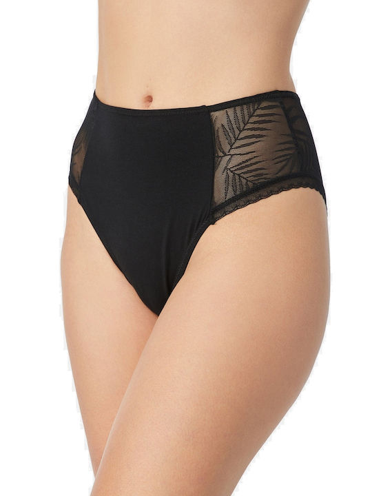 Minerva Midi Culotte Femeie Alunecare Black