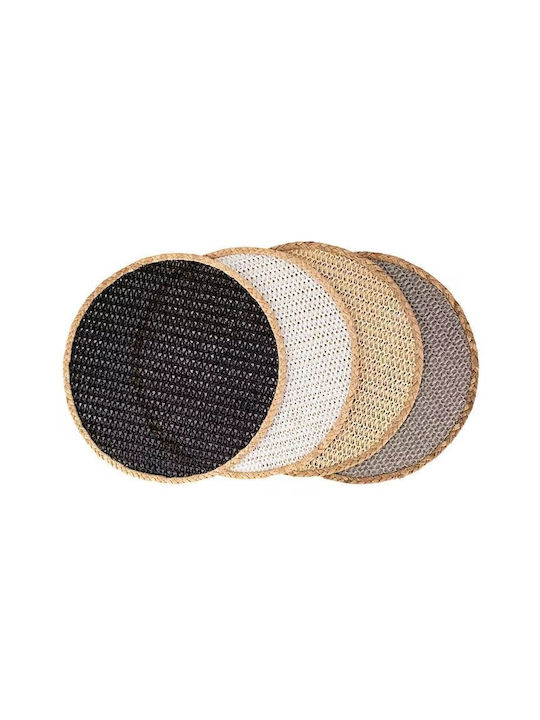 Maxwell & Williams Σουπλά Στρογγυλό Ψάθινο Μαύρο 38cm