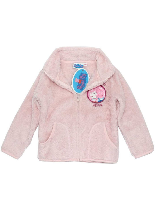 Peppa Pig Kids Cardigan Fleece light pink