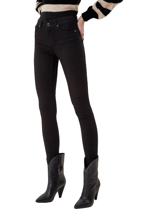 Divine Γυναικείο Jean Παντελόνι Μαύρο (22222/BLACK)