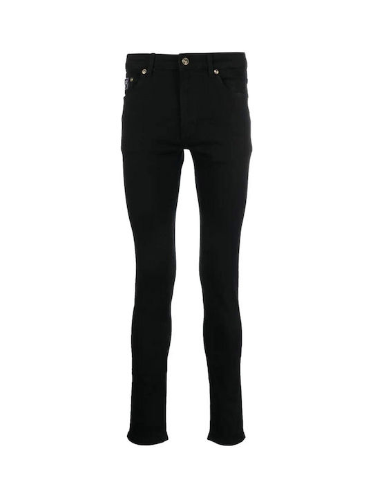 Men's Elastic Jeans Pants with Slim Fit Black