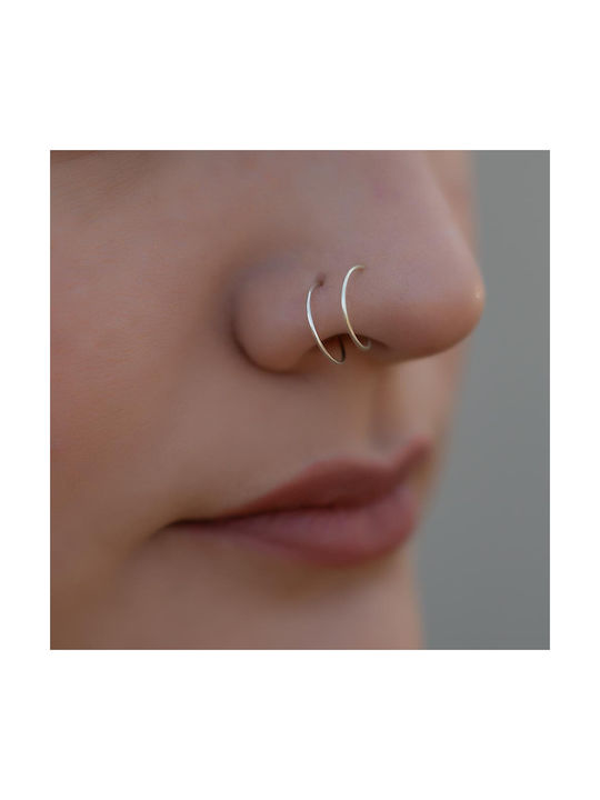 Piercing.gr Nose Earring Hoop made of Silver