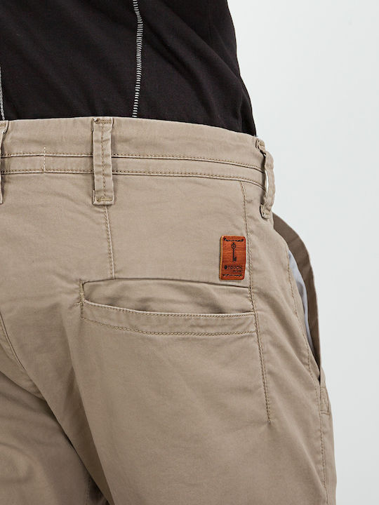 Παντελόνι Chino Ελαστικό σε Slim Εφαρμογή Μπεζ