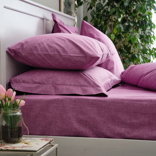 Charalambidis Textiles Duvet Queen 220x240cm Lines Pink 350 GSMGsm