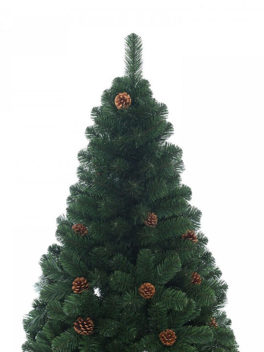 Christmas Tree with Pinecones 210cm with 550 Branches