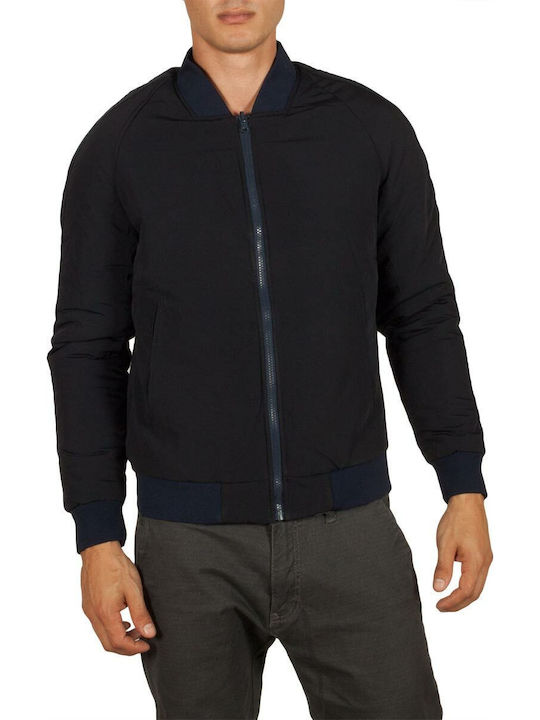 The Nordic Hjalmar Herren Winter Jacke Bomber Blau