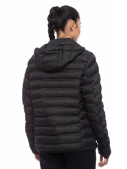 Be:Nation Women's Short Puffer Jacket for Winter Black