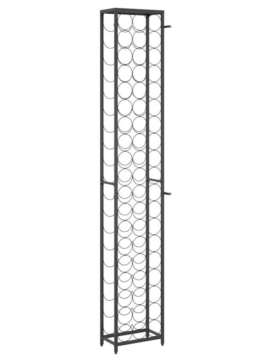 vidaXL Επιδαπέδια Κάβα Ποτών Μαύρη 34x18x200εκ.