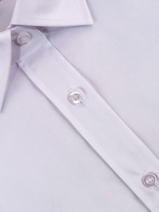 Langärmelig Damen Hemd White.