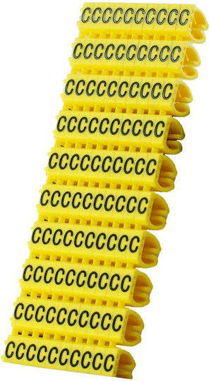 Powertech CLIP-015 Clipuri de cabluri 10buc Yellow
