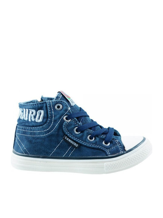 Canguro Kinder-Sneaker Hoch Blau