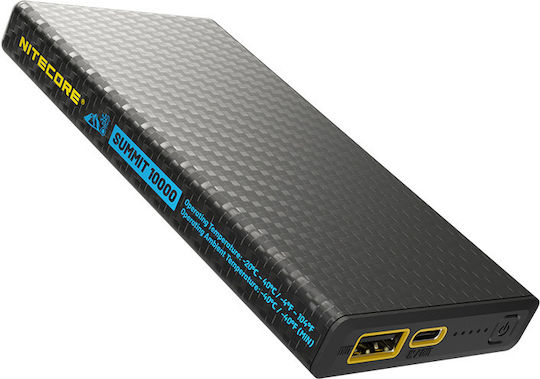 NiteCore Summit 10000 Power Bank 10000mAh Power Delivery Μαύρο