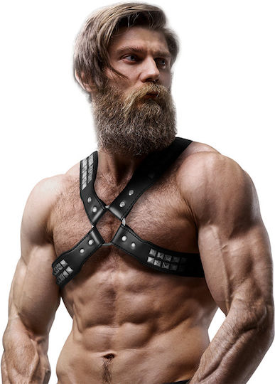 Fetish Submissive Ανδρικό Harness Μαύρο