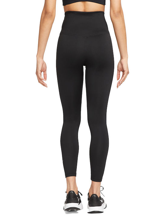 Nike Therma-fit One Formare Colanti de femei Cropped Colanti Talie inalta Black