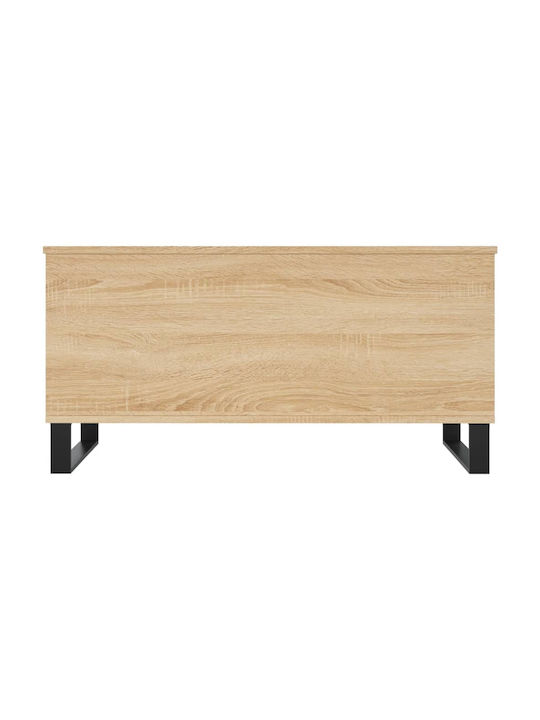 Sonoma Eiche Rechteckiges Zentral Kaffeetisch mit Hebemechanismus M90xL44.5xH45cm