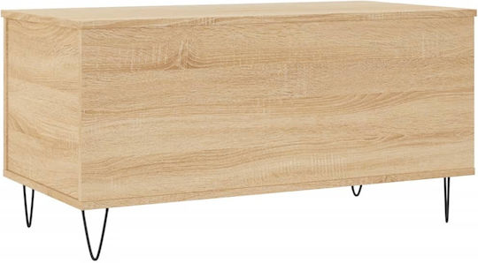Sonoma Eiche Rechteckiges Zentral Kaffeetisch mit Hebemechanismus M90xL44.5xH45cm