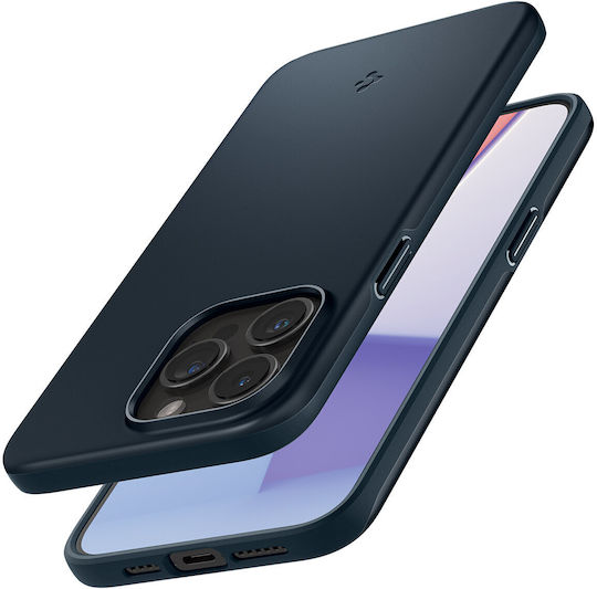 Spigen Thin Fit Back Cover Plastic 1.55mm ardezie metalică (iPhone 15 Pro)
