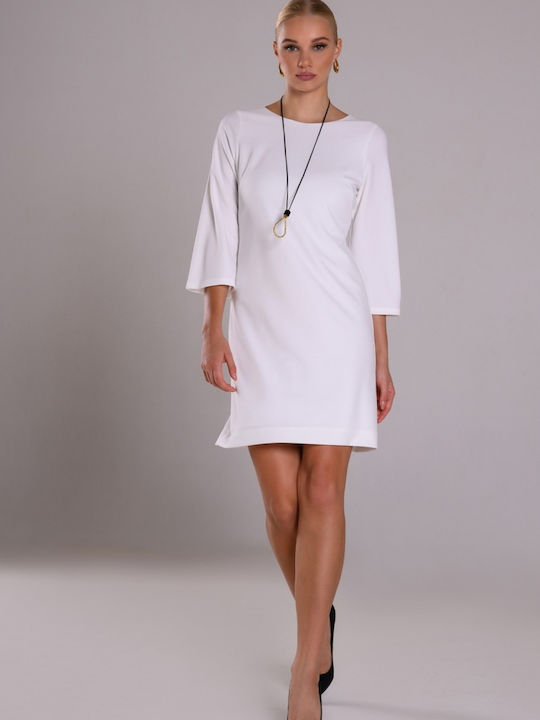 Derpouli Mini Shirt Dress Dress Ecru.