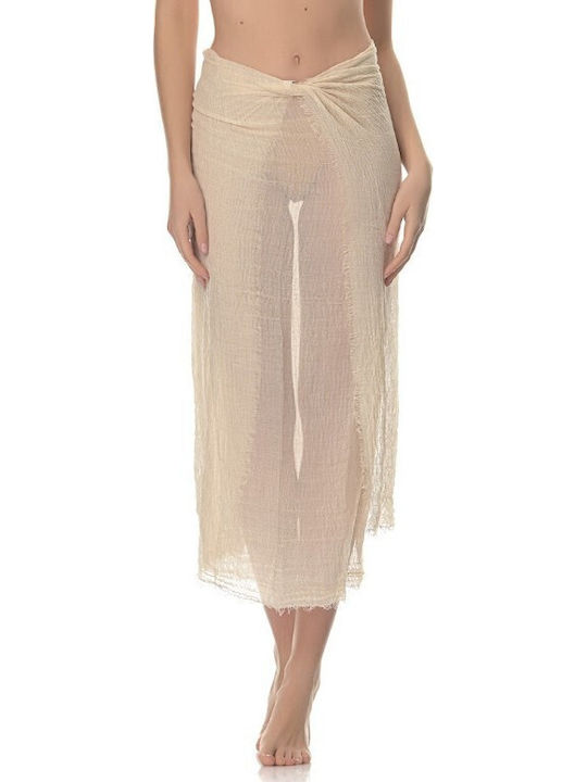 V-store Pareo Bej Femeiesc Cu Buline PR1819