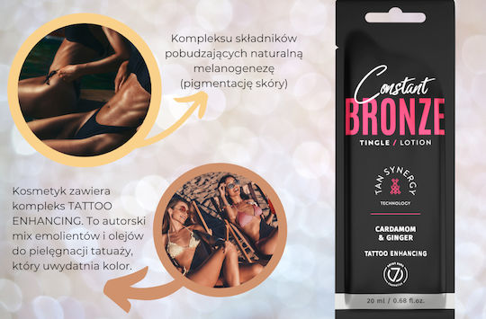 7Suns Cosmetics Constant Bronze Kribbeln Selbstbräuner & Solarium Lotion Körper 20ml