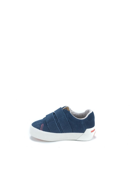 Παιδικά Sneakers με Σκρατς Navy Μπλε