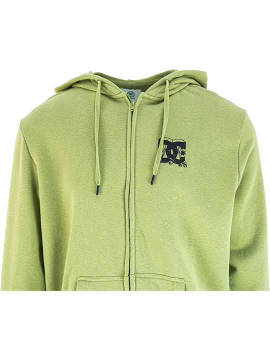 DC Cardigan pentru copii din material frotirat Verde