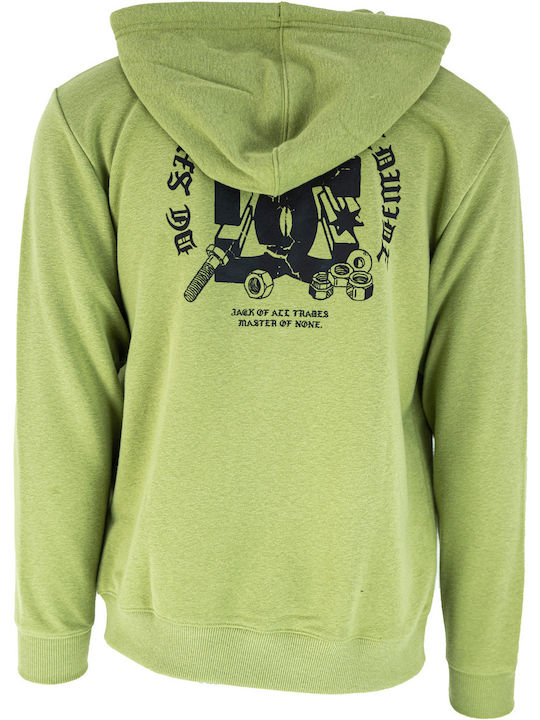 Kids Sweatshirt Cardigan with Hood Green All Trades