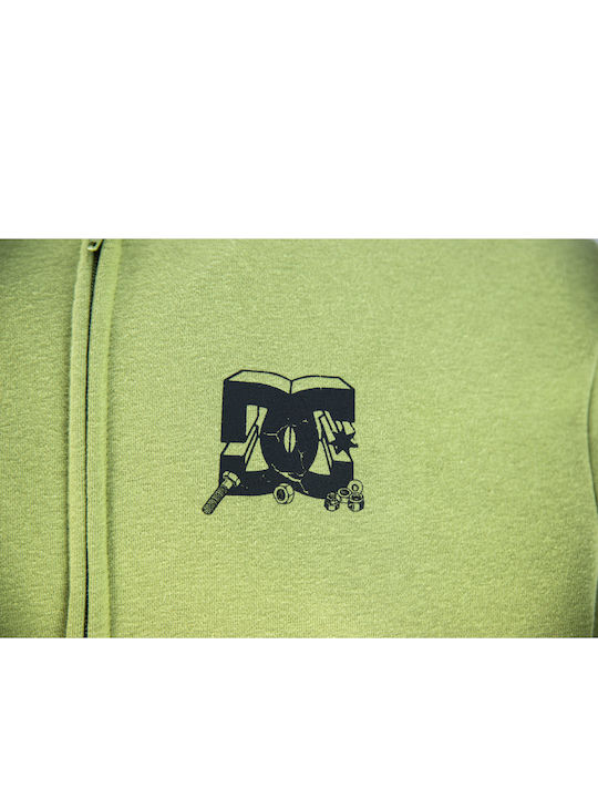Kids Sweatshirt Cardigan with Hood Green All Trades