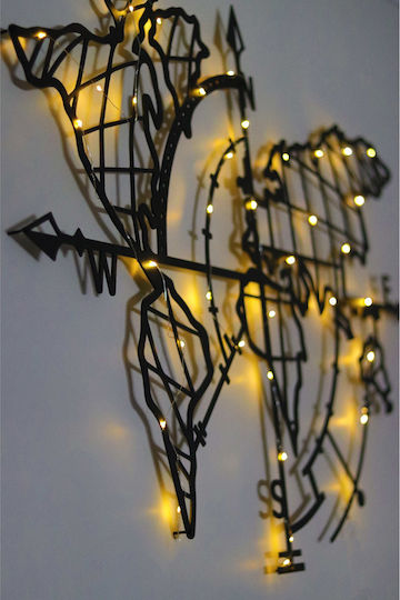 World Dekorative Lampe Schwarz
