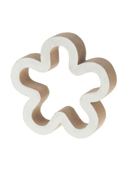 Synchronia Διακοσμητικό Λουλούδι από Ξύλο 11.3x11.3x2.5cm