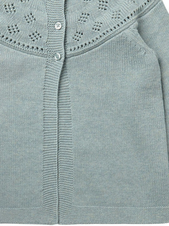 Sense Organics Kids Cardigan Knitted aqua