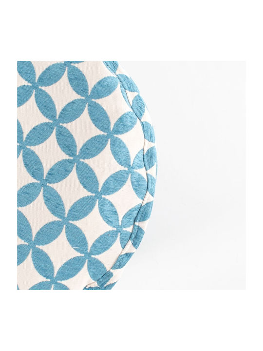 Bean Bag Stool Poof Jame Light Blue 45x45x50cm