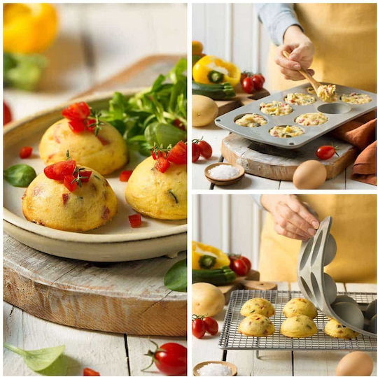 Decora Φόρμα Ζαχαροπλαστικής για Cupcakes/Muffins από Σιλικόνη 8 Θέσεων 30x17x3εκ.