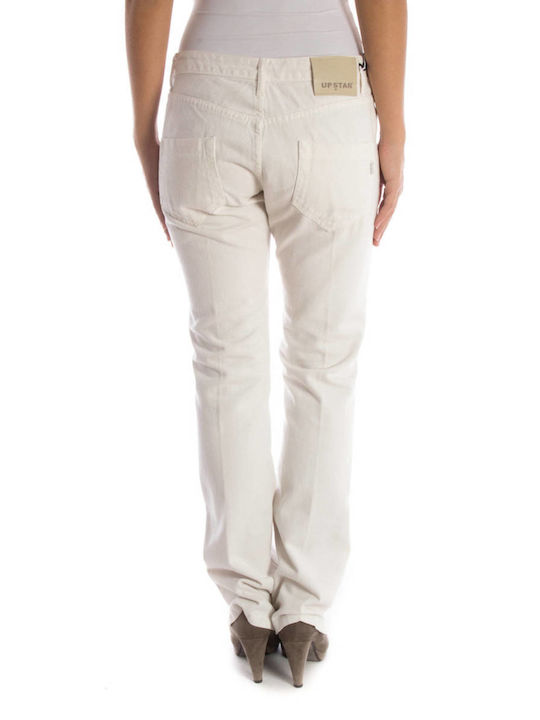 Up Star Women's Fabric Trousers White.