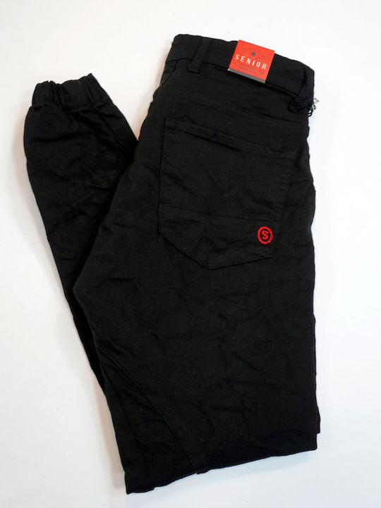 Senior Pantaloni de Bărbați din Jean BLACK JN2062