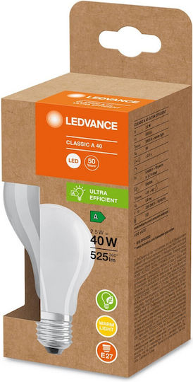 Ledvance LED-Lampe 2.5W für Fassung E27 Warmes Weiß 525lm