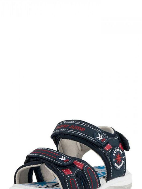 Superjump Kids' Sandals Anatomic with Velcro & Lights Blue