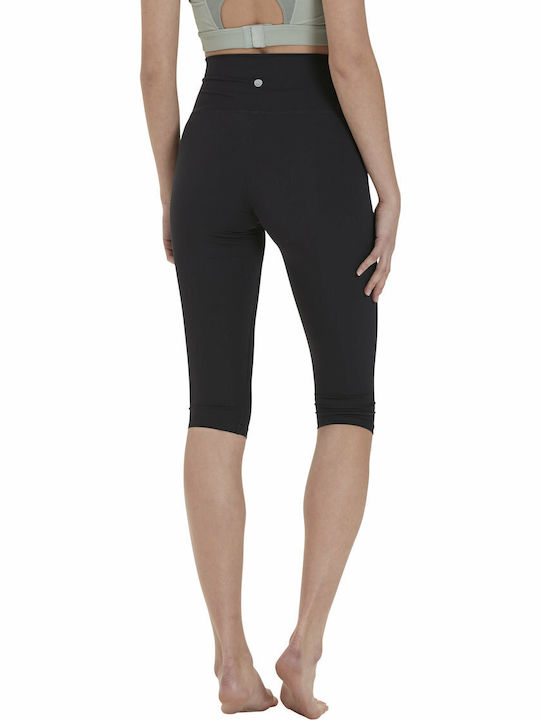 Women's Capri Training Legging High Waisted Black.