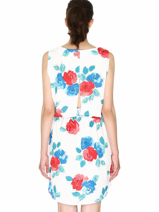 Summer Mini Seersucker Dress White